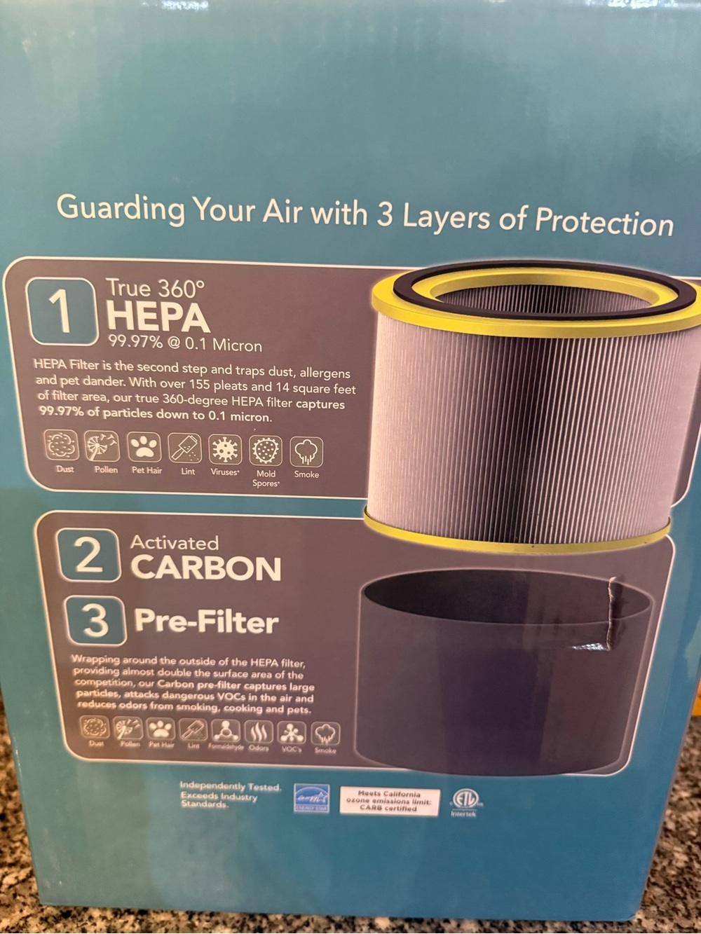 airsafe White Intelligent Air Purifier + HEPA - Picture 3 of 4